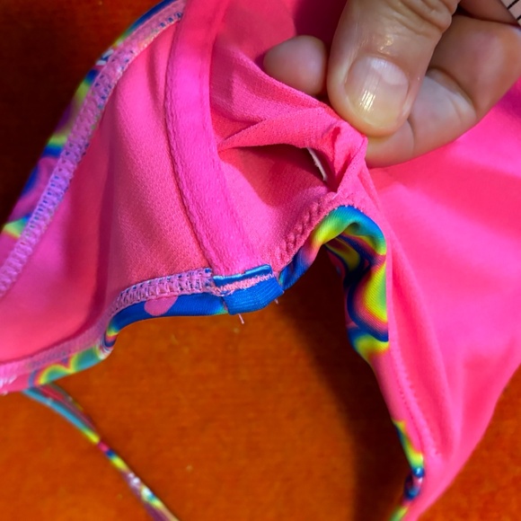 Vibrant abstract flowers underwire balconette bikini swimsuit top NWT - Picture 11 of 11